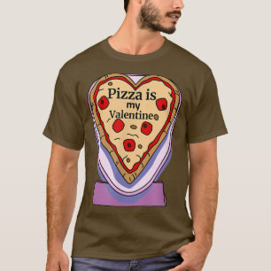 T-shirt La Pizza Est Mon Amoureux De La Nourriture En Form