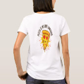 T-shirt "La pizza est mon langage de l'amour" (Dos)