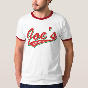 T-shirt La pizza et les pâtes de Joe