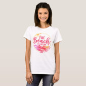 T-shirt La plage appelle. (Devant entier)