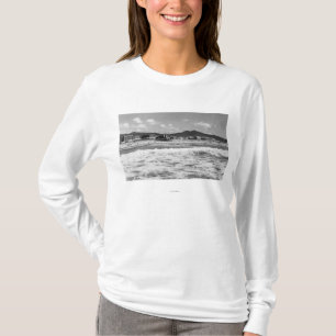T-shirt La plage au bord de la mer, photographie de