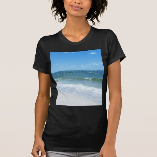 T-shirt La plage ondule III (Devant)