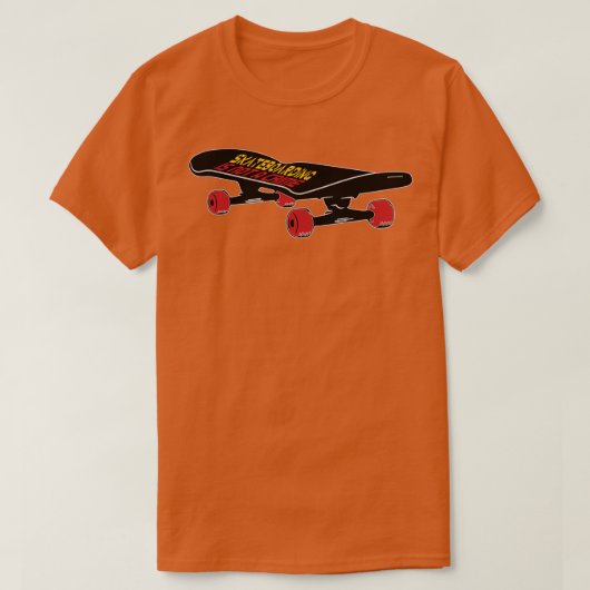 T-shirt la planche à roulettes n'est pas un crime 1 (Design devant)