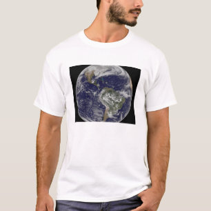 T-shirt La pleine terre montrant l'Amérique du Nord et de