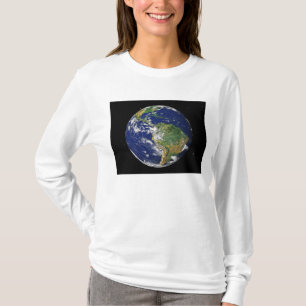 T-shirt La pleine terre montrant l'Amérique du Sud 2