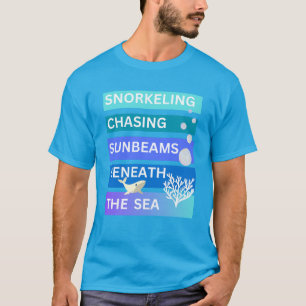 T-shirt La plongée en apnée est comme poursuivre des rayon