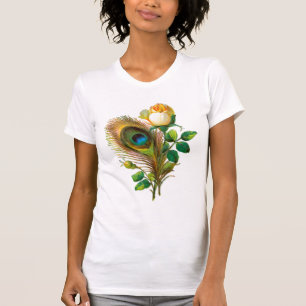 T-shirt La plume de paon et s'est levée