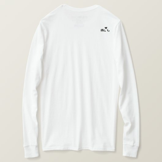 T-shirt La plumeria hawaïenne des femmes Long Sleeve s (Design dos)