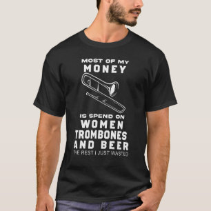 T-shirt La Plupart De Mon Argent Est Dépensé Sur Les Femme