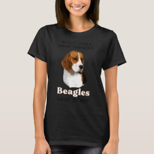 T-shirt La plupart des chiens ont des propriétaires Beagle