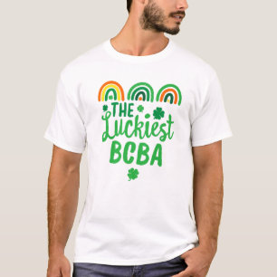 T-shirt La plus chanceuse BCBA RBT St. Patrick's Day Lucky
