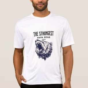 T-shirt La plus forte ours de Papa, Fête des pères Personn