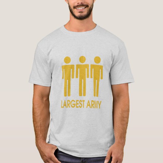 T-shirt La plus grande armée (Devant)
