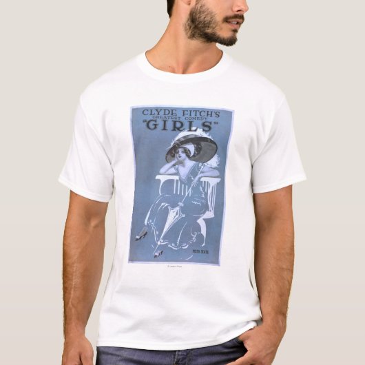 T-shirt La plus grande comédie de Clyde Fitch, théâtre de (Devant)