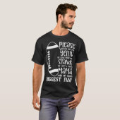 T-shirt La plus grande fan de football de mon fils, Fière  (Devant entier)