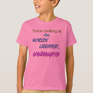T-shirt La plus grande petite-fille des mondes