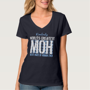 T-shirt La plus grande servante d'honneur Mariage du monde