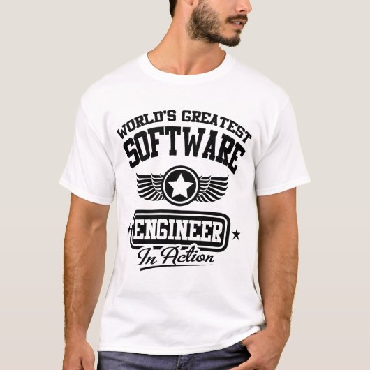 T-shirt La plus grande Software Engineer du monde dans (Devant)