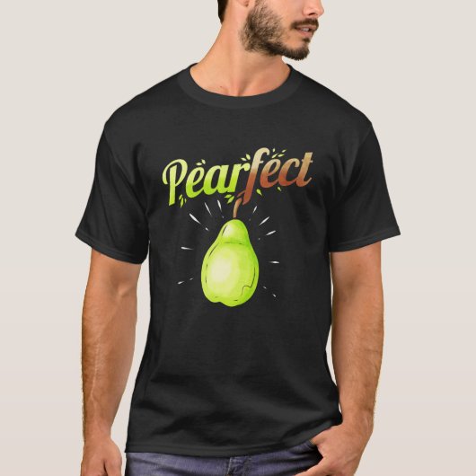 T-shirt La Poire Est Pearfect Pour Les Vitamines Végétarie (Devant)