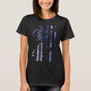 T-shirt La Police Bleue Vit 45 47 Trump Pour Président 202