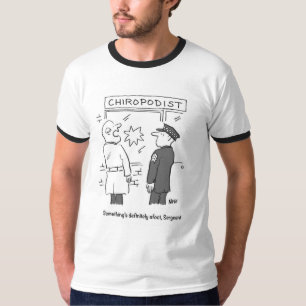T-shirt La police enquête sur une percée au Chiropodist