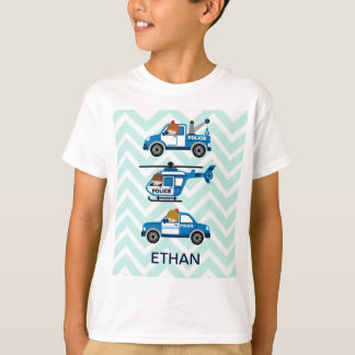 T-shirt La police troque des véhicules d'hélicoptère sur