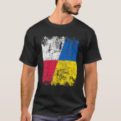 T-shirt La Pologne Reste Avec L'Ukraine Polonaise Ukraine (Devant)