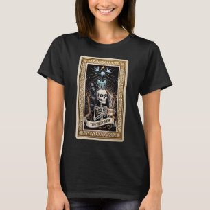T-shirt La Pom-pom girl Tarot Card Girl Skeleton ChT-Shirt