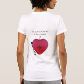 T-shirt La pomme de mon oeil et la clé de mon coeur (Dos)