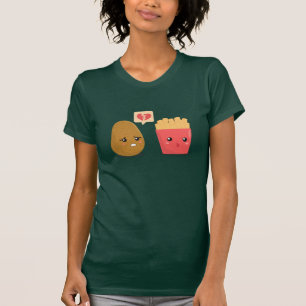 T-shirt La pomme de terre est coeur brisé au-dessus des