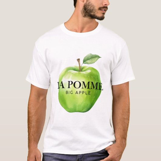 T-shirt La pomme, grosse pomme (Devant)