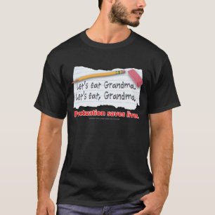 T-shirt La ponctuation sauve les vies