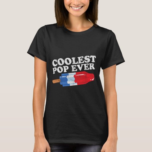 T-shirt La Pop la plus froide jamais Popsicle Funny Retro (Devant)