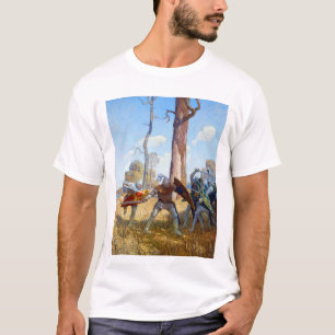 T-shirt La pose de sir Lamorak, vers 1922 par N.C. Wyeth