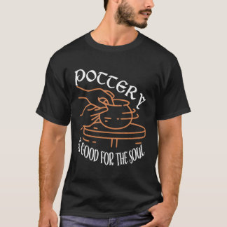 T-shirt La Poterie Est Pour L'Âme Céramique E