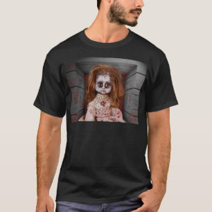 T-shirt La poupée en porcelaine hantée vintage de Slippery