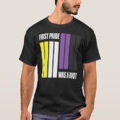 T-shirt La Première Fierté Était Une Émeute Non Binary Fla (Devant)