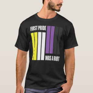 T-shirt La Première Fierté Était Une Émeute Non Binary Fla