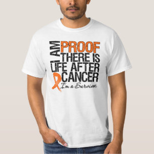 T-shirt La preuve de leucémie là est la vie après Cance