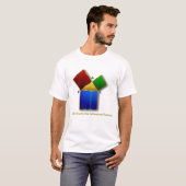 T-shirt La preuve d'Euclid du théorème pythagorien (Devant entier)