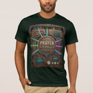 T-shirt La prière change tout – T futuriste Steampunk