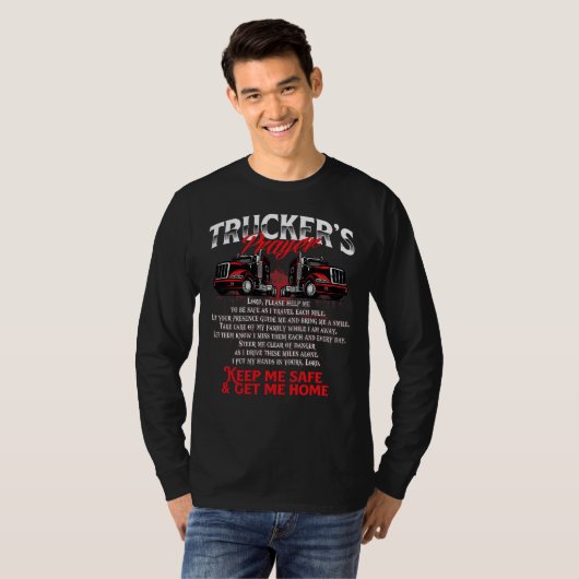 T-shirt La prière du routier (Devant entier)
