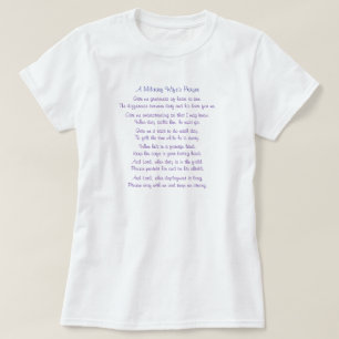 T-shirt La prière d'une épouse militaire, me donnent la