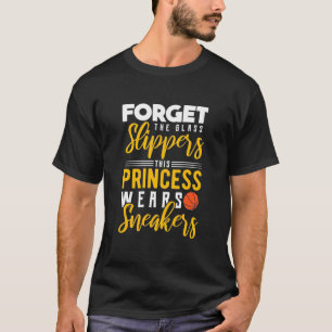 T-shirt La princesse de basket-ball porte des Baskets