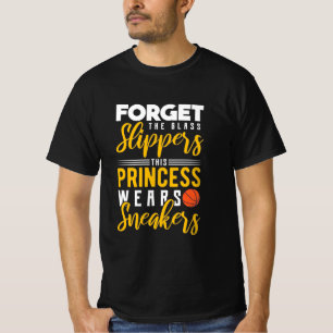 T-shirt La princesse de basket-ball porte des Baskets