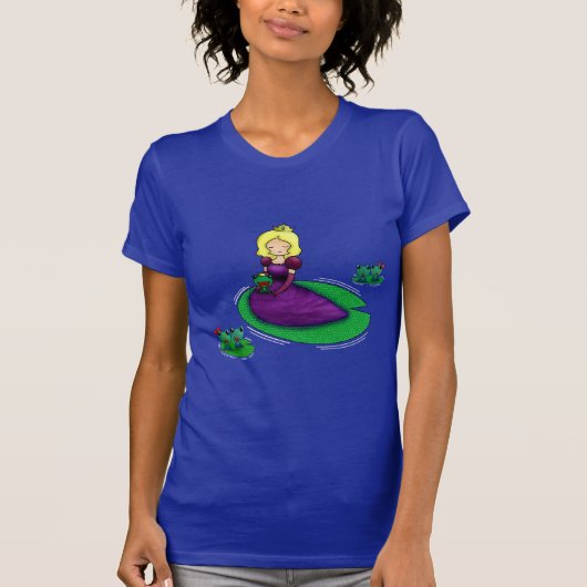 T-shirt La princesse et la datation de grenouille ? (Devant)