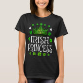 T-shirt La princesse irlandaise St Patrick's Day Shamrock  (Devant)