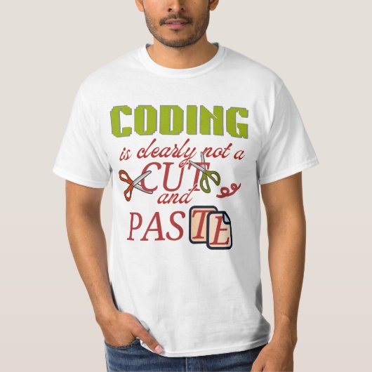 T-shirt La programmation ne consiste pas seulement à coupe (Devant)