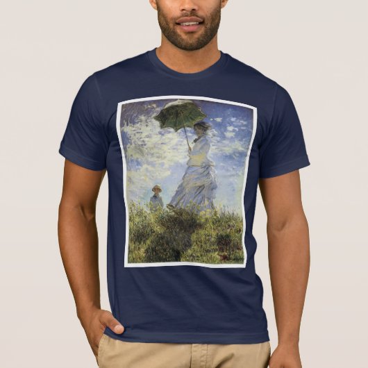 T-shirt La promenade, Madame avec un parasol (Devant)