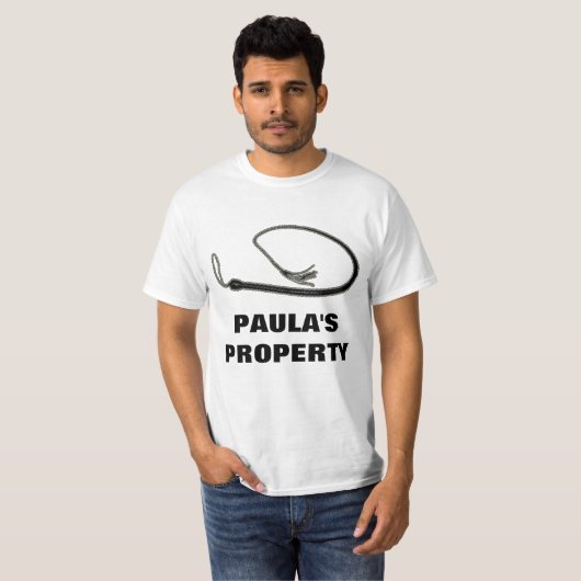 T-SHIRT LA PROPRIÉTÉ DE PAULA (Devant entier)
